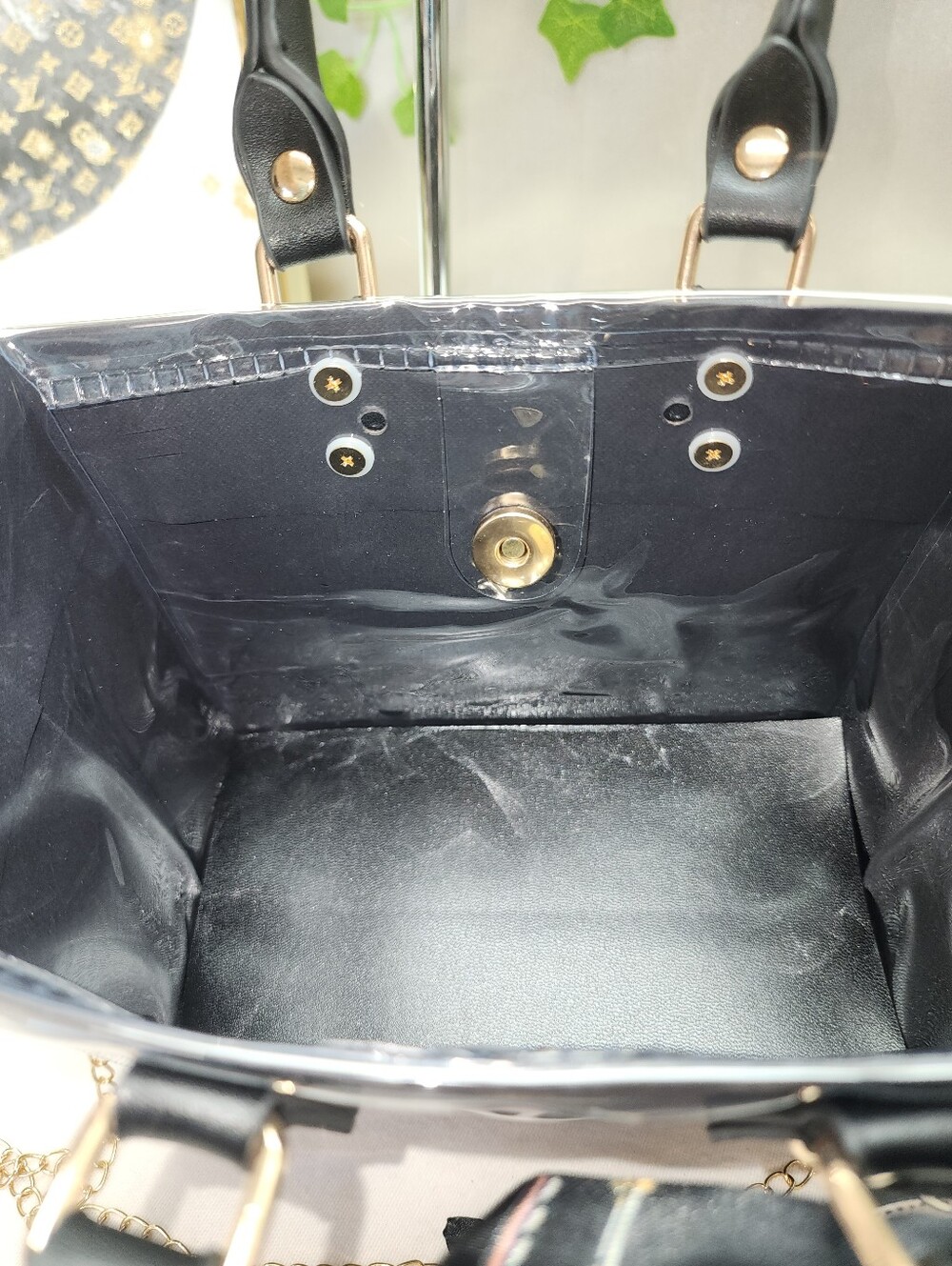 Authentic Yves Saint Laurent Shopping Bag In PVC Tote - Picture 10 of 10